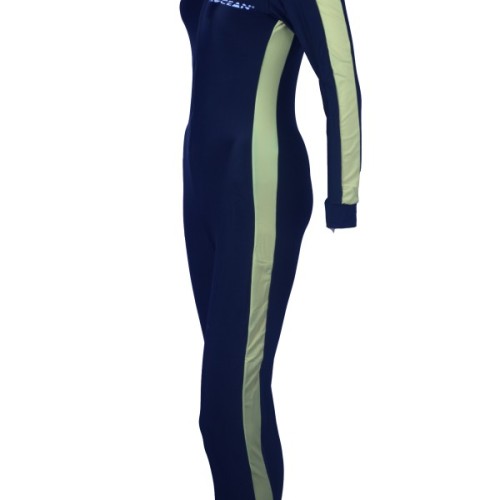 Lycra fullsuit dames Zwart geel